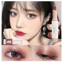 嬾人眼影棒一抹雙色啞光防水防汗持久不暈染(03#）(紅棕色)#N80_014_082