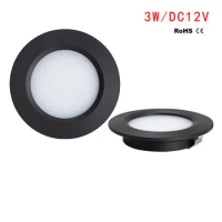 Mini Downlight LED 12V Ultra-Thin 3W LED Embedded Cabinet Light Ceiling Kitchen Bathroom Mirror Headlights Built in Spotlight