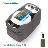 ChoiceMMed Pediatrics Finger Pulse Oximeter Blood Oxygen Saturation Meter Heart Rate Monitor Child Pulse Oxiometer OLED Oximetro