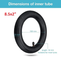 8.5 Inch Electric Scooter Inner Tube For Xiaomi M365 or M365 Pro Electric Scooter 8 1/2X2 ​inner Tube With Straight Valve