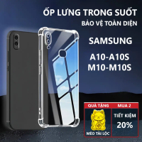 Ốp lưng cho Samsung A10 /A10s /M10 /M10S chống sốc, trong suốt, silicon, bảo vệ camera-Pancase