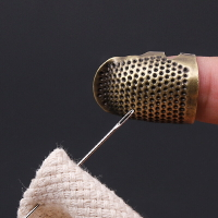 DIY縫紉工具頂針戒指手工防滑刺繡抵戒復古壓針器針箍指套