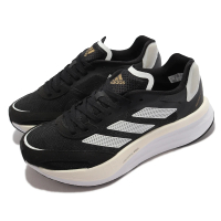 【adidas 愛迪達】慢跑鞋 Adizero Boston 10 女鞋 愛迪達 競速跑鞋 輕量 避震 運動 黑 白(H67515)
