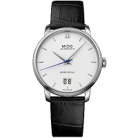 MIDO 美度 官方授權 BARONCELLI 永恆系列III經典機械腕錶M0274261601800-40mm