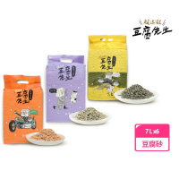 預購 豆腐先生 超細豆腐貓砂 7L 6包組(柿單寧/絲蘭/綠茶)
