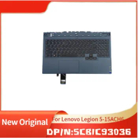 5CB1C93036 Blue Brand New Original Top Cover Upper Case for Lenovo Laptop Legion 5-15ACH6 With Colorful Backlight