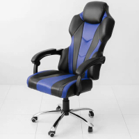 【Ashley House】Meredith 馬勒第茲RJ-091 厚款超跑電競椅/電腦椅-藍色(白紅藍任選)