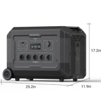 3600W Solar Generator AC/DC Outlet Outdoor Camping Power Source Emergency Power Supply Portable Power Station