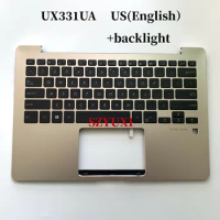 100%New US English For ASUS UX331UA UX331 laptop keyboard Palmrest Assembly with backlight 90NB0GZ5-R31US0