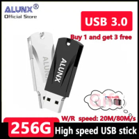 ALUNX 100% Genuine USB 3.0 256G Pendrive otg type-c 32Gb 64Gb Metal Usb Flash Drive 128Gb Pen Drive Gb 8Gb Usb Stick 16 Gb Adap
