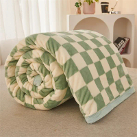 Milk Plush Blanket Covered With Children'S Thick Warm Flange Plush Blanket, Noon Sleeping Blanket Co