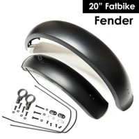 20 Inch Snow Bike Fenders 4.0 *20“ Mudguard For Fat Tire Bike PP Fender 4 Colors Front And Rear Cycling Parts