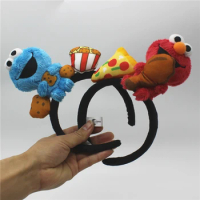 1piece classical Elmo Hair Band plush soft toys Decoration stuffed toys Cookie Monster Cartoon Figure soft toys