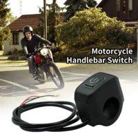 22mm 7/8'' Motorcycle Handlebar Switch Momentry Buttton with LED light For Electric Star Kill Waterproof Control Switch Button