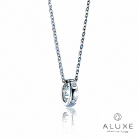 ALUXE 亞立詩 18K金 鑽石項鍊 永恆之輪 戒指 NN0199