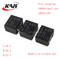 10pcs Power relay HF32FV-G-5-HSTF HF32FV-G-12-HSTF HF32FV-G-24-HSTF 5VDC 12VDC 24VDC 10A 250VAC 4PIN