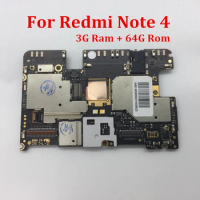 Global Firmware Mainboard Motherboard Unlocked Circuits For RedMi NOTE 4 hongmi NOTE4 CPU MTK Helio X20 3+ 64GB