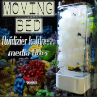 Moving bed filter aquarium kaldness K1 fluidizer media filter akuarium