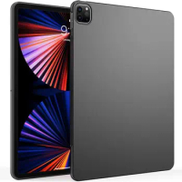 Soft Case For iPad Pro 12.9 inch 2020 2021 2022 A2232 A2461 A2437 Flexible Silicone TPU Black Protective Shell Back Cover