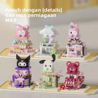 Compatible with LEGO House Street View Kuromi Doll Animal Puzzle Assembling Building Blocks Children