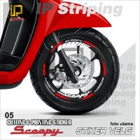 SCOOPY sticker velg SCOOPY motor HONDA motor sticker velg variasi Racing IP.05(cod) stiker