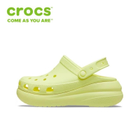 รองเท้า crocs แท้ crocs Crush Clog สีชมพู รองเท้าหัวโตผู้หญิง รองเท้ากันลื่น#207521