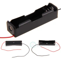 5 PCS One 18650 battery box 3.7v power box Lithium battery box with line