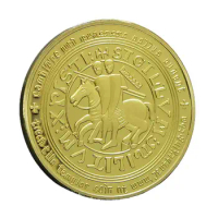 Knight Challenge Coin Portable Gold-Plated Commemorative Coin Unique Knight Challenge Coin For Family Friends Colleagues