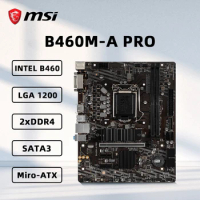 MSI B460M-A PRO Motherboard Support LGA1200 Socket i9-10900K i7-10700K i5-10600K i3-10100 CPU Intel 