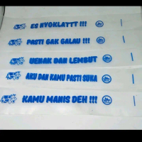 500 gram plastik es Mambo sablon biru