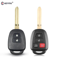 KEYYOU 2/4 Buttons For Toyota Case Remote Car Key Shell Fob For Toyota CAMRY RAV4 Prius Corolla 2012 2013 2014 2015 TOY43 Blade