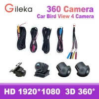 360° panoramic camera 1920P HD rear/front/left/right view lens 360 panoramic accessories car android radio