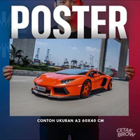 Poster Lamborghini Huracan STO Track King Hiasan Dinding Kamar Mewah Dekorasi Dinding Seni Tebal Gam