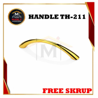 Handel Tarikan Pegangan Laci dan Lemari Sabit / Handle TH 211 HUBEN - 96mm. FREE SKRUP