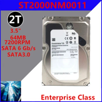 New Original HDD For Seagate 2TB 3.5" SATA 6 Gb/s 64MB 7200RPM For Internal HDD For Enterprise Class HDD For ST2000NM0011