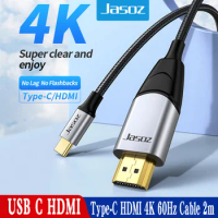 Jasoz USB C HDMI Cable Type C to HDMI Thunderbolt 3 Converter for MacBook Huawei Mate 30 Pro USB-C HDMI Adapter USB Type-C HDMI