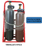 HEAVY DUTY DOUBLE GAS PORTABLE CYLINDER TROLLEY FOR GAS CYLINDER