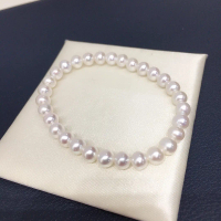 Vòng tay ngọc trai nước ngọt tự nhiên cao cấp S925 bạc sterling sang trọng nhẹ nhàng co giãn điều ch