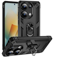 Magnet Holder Ring Armor Phone Cases For Redmi Note 13 4G Note13 5G Back Cover Redmi Note 13 Pro Note 13Pro Plus Case
