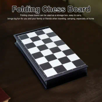 10'' Chess Learning Set Multifunctional 3 in 1 Chessboard Magnetic Chess Set with Folding Chess Board for Teens Adults Beginners