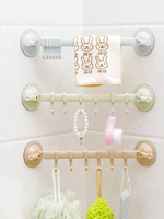 浴室廚房壁掛免打孔強力吸盤掛鉤廚具毛巾浴球可移轉角掛鉤置物架