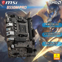 B550 Motherboard MSI B550M PRO Supports Ryzen 5 5600G 5600/Ryzen 7 5700x3d 5800x3d 5700x 5800x 3800x