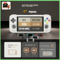 Retroid Pocket 4 Pro plus Portable PS2 Handheld Game Console RAM 8+128G 4.7“ WiFi Bluetooth 5.2 5000mAh 3D Hall Sticks 512G