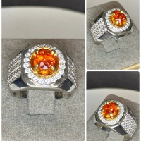 Natural Mandarin garnet , super luster, colour superb