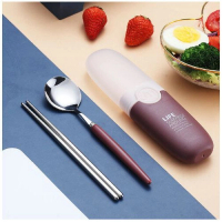 北歐風304不銹鋼餐具套裝（棕色）#DADADI 