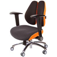 【GXG 吉加吉】低雙背DUO KING 鋁腳/摺疊升降扶手 工學椅(TW-3005 LU1)