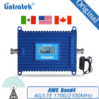 Lintratek 2G 3G 4G Signal Booster 1700/2100 Repeater LTE Amplifier AWS Band 4 CDMA 850 PCS 1900 LTE 700MHZ Mobile Signal Booster