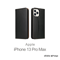 【Didoshop】iPhone 13 Pro Max 6.7吋 PU仿皮可插卡翻蓋手機皮套(FS227)