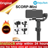 FeiyuTech SCORP-Mini 3-Axis Handheld Smartphone Universal Gimbal Stabilizer for iPhone 14 Pro Max, GoPro, Mirrorless Cameras