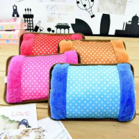 Winter Hand Warmer Electric Heat Water Bottle Hot-water Heater Bag Rechargeable Cute Dot Pattern Explosion-proof Heating Pad